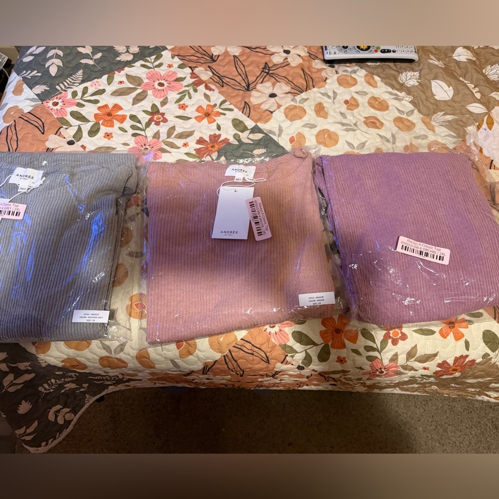 Set of 3 Andree by Unit Always a Classic Tops